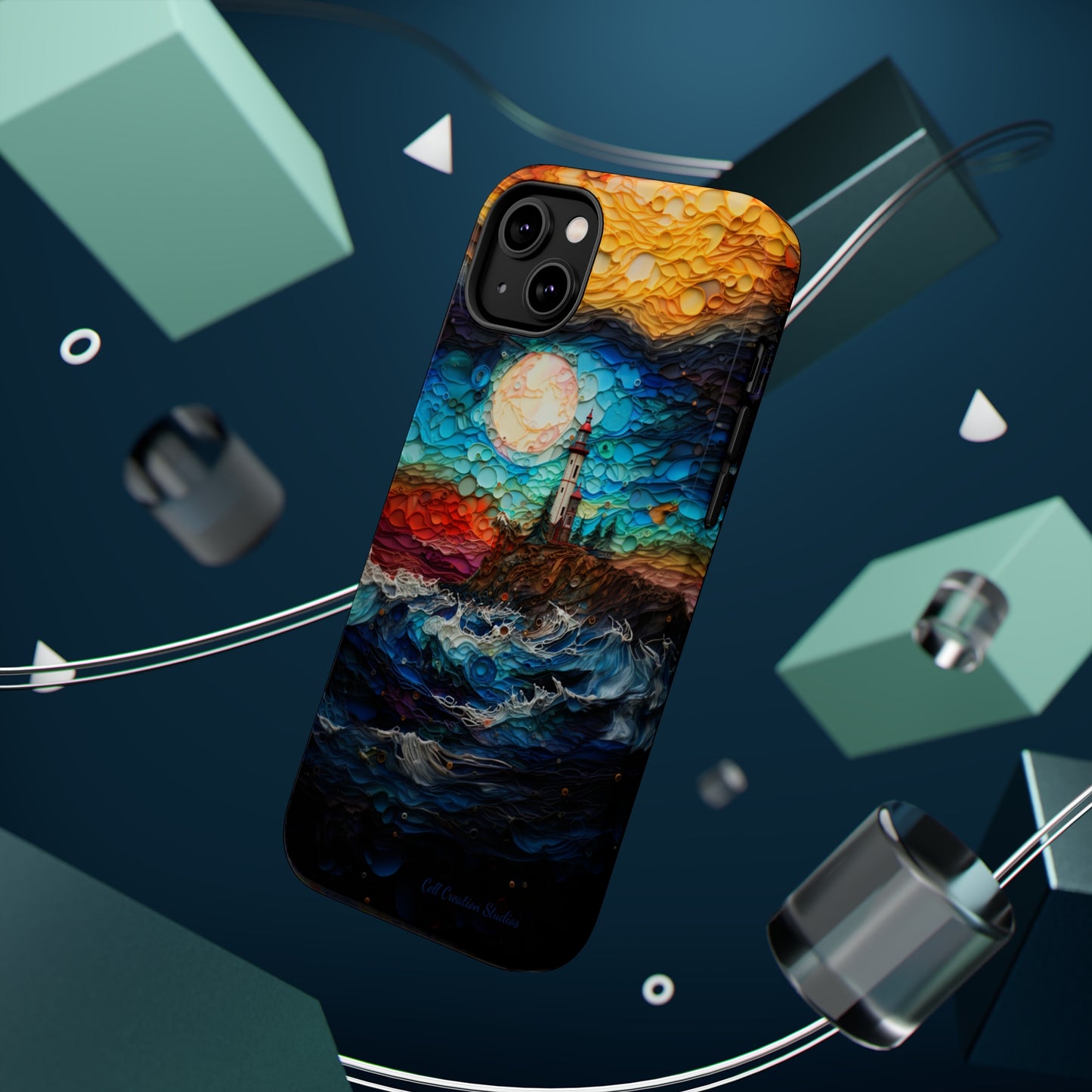 "Coastal Canvas Guardian" -MagSafe Tough iPhone Cases