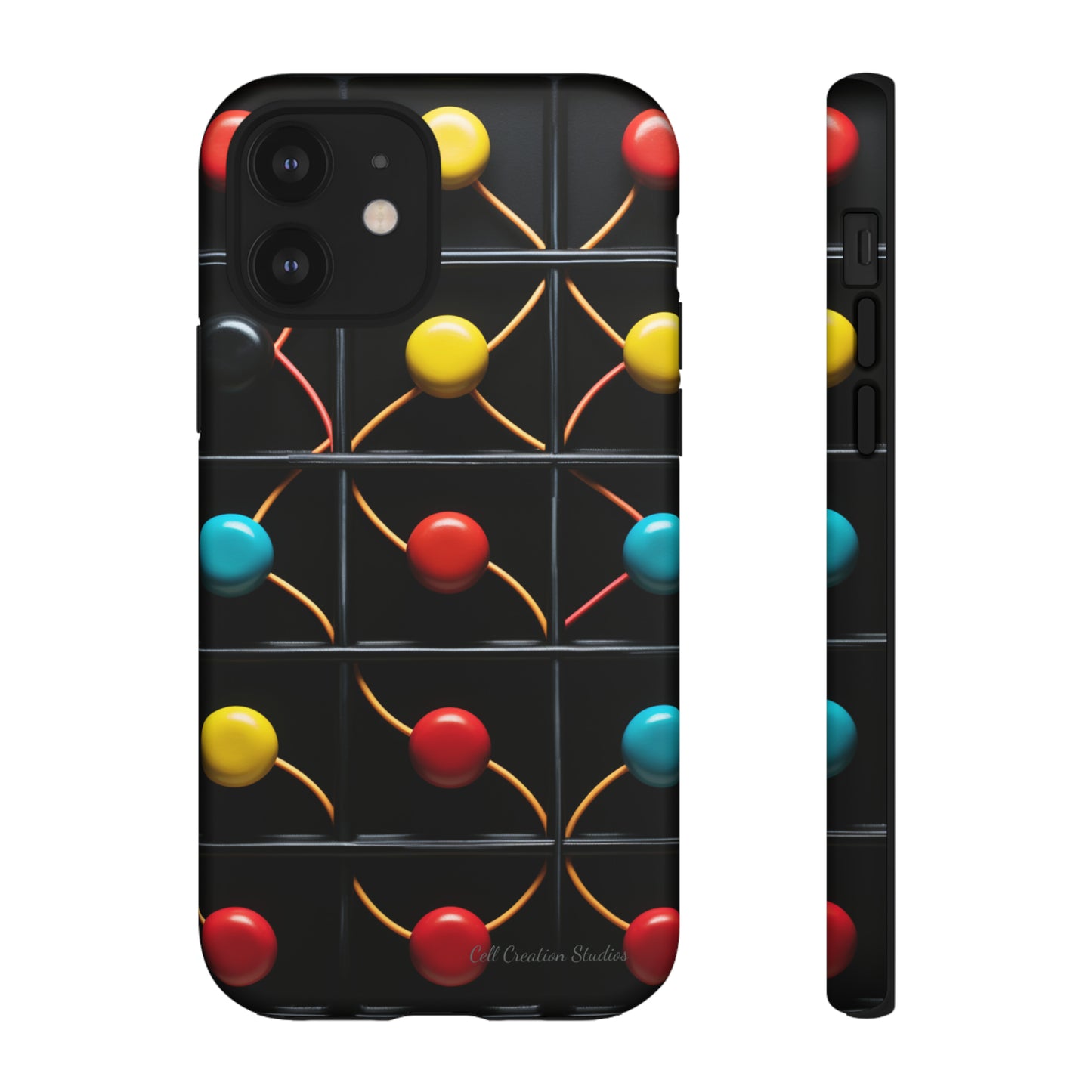 "Vibrant Spheres Fusion" -Tough Phone Cases