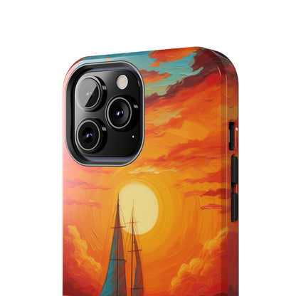 "Sailboat Sunset" -Tough iPhone Cases