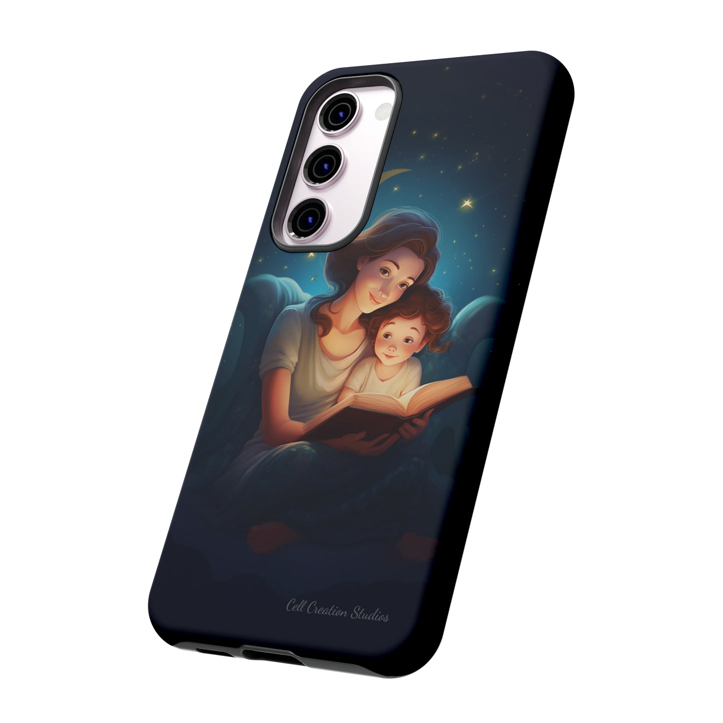 Introducing the "Bedtime Story Bliss" Cell Phone Case – Cherish Heartwarming Moments with Every Glance -Tough Cases