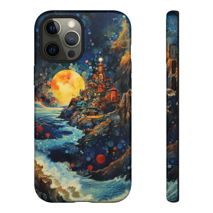 "Moonlit Coastal Vista" -Tough iPhone Cases