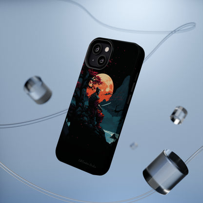 Introducing the "Moonlit Samurai Serenity" Cell Phone Case – Embrace Elegance and Strength -MagSafe Tough Cases