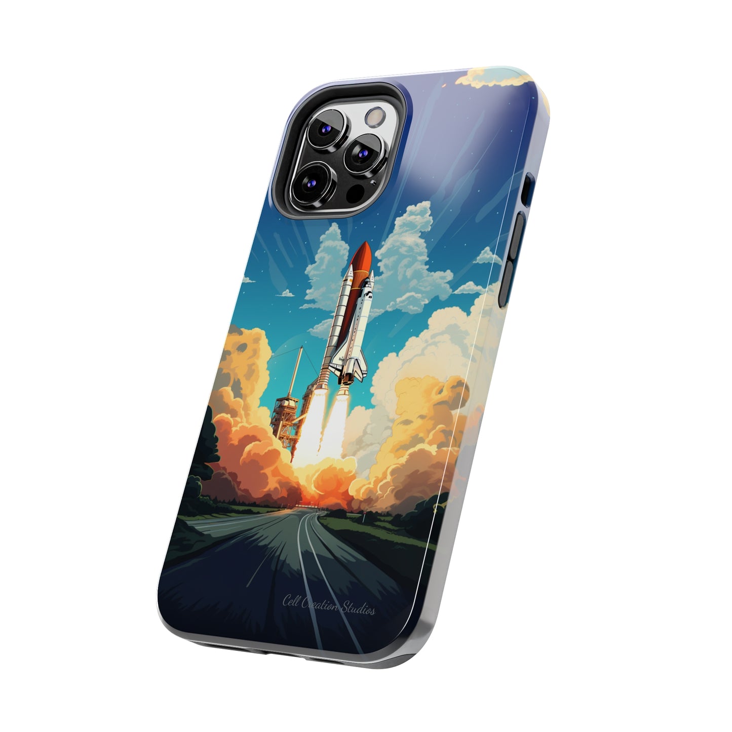 Introducing the "NASA Space Shuttle Launch" Cell Phone Case – Elevate Your Style to New Heights -Tough Phone Cases