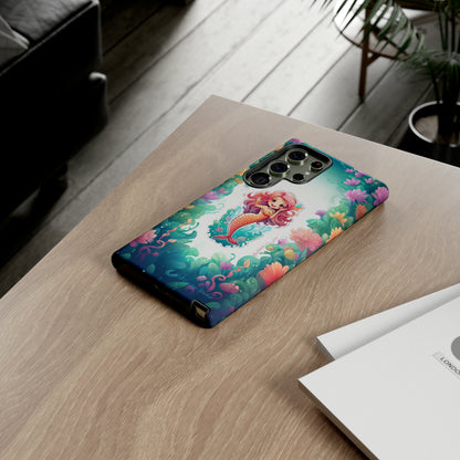 "Pink Seaflower Mermaid" -Tough Samsung Phone Cases