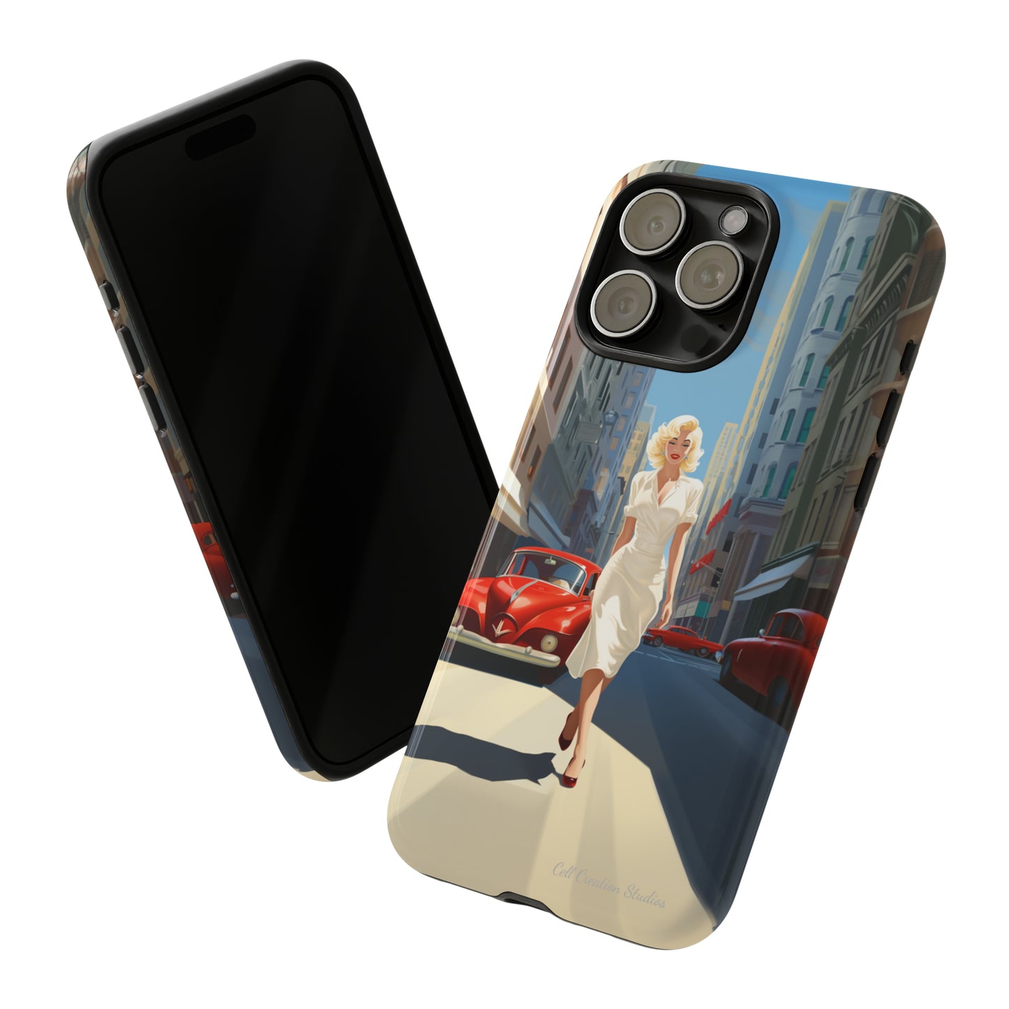 "City Stroll Glamour" Marilyn Monroe Phone Case -Tough Cases