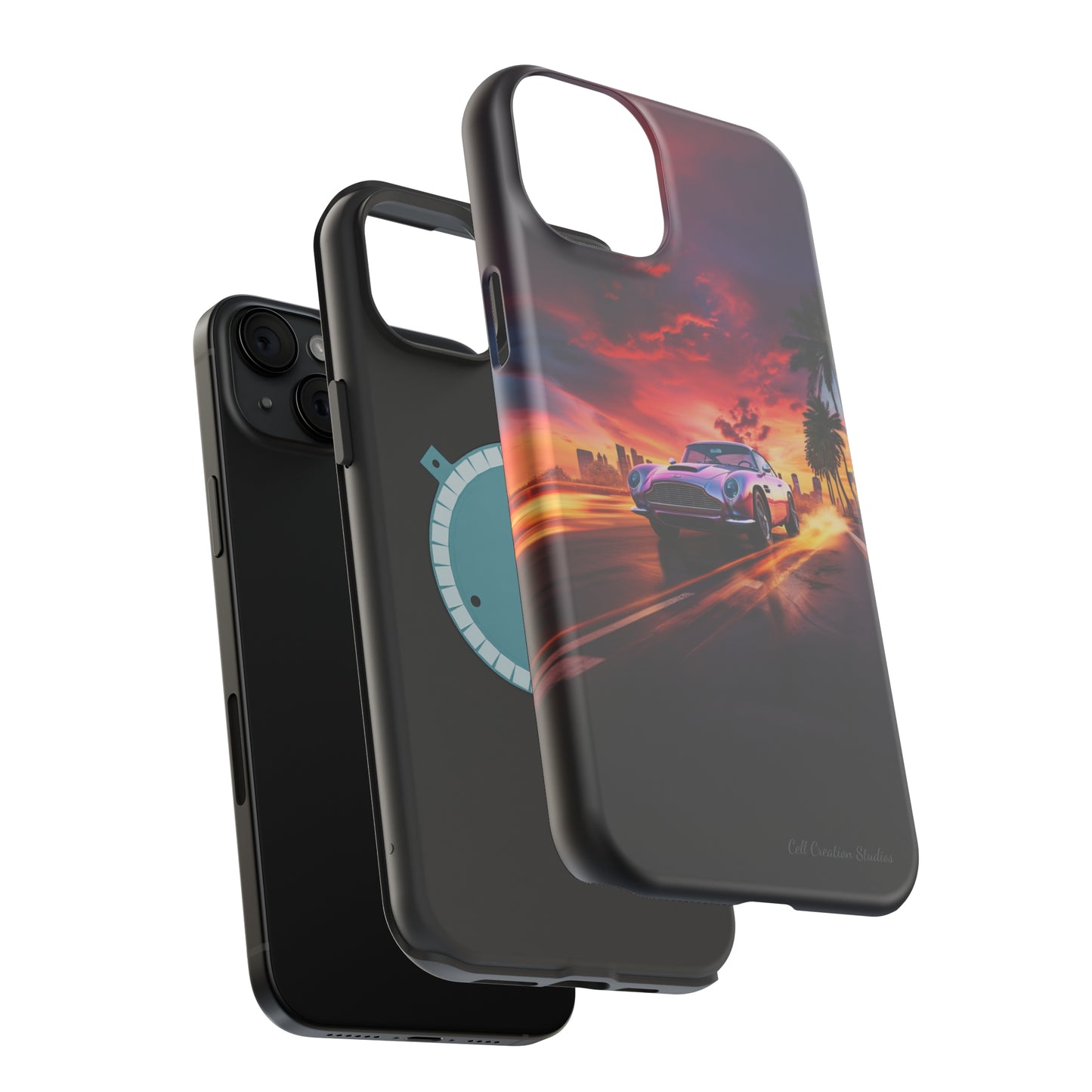 "Silver Aston Martin Racing" -MagSafe Tough iPhone Cases