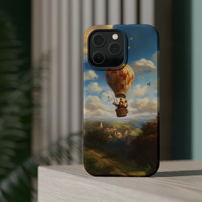 Introducing the "Winnie-The-Pooh's Balloon Adventure" Cell Phone Case – Soar to New Heights in Style -MagSafe Tough Cases