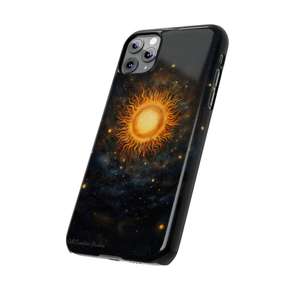 Introducing the "Celestial Sun and Stars" Cell Phone Case – Carry the Cosmos with You -Slim Phone Cases