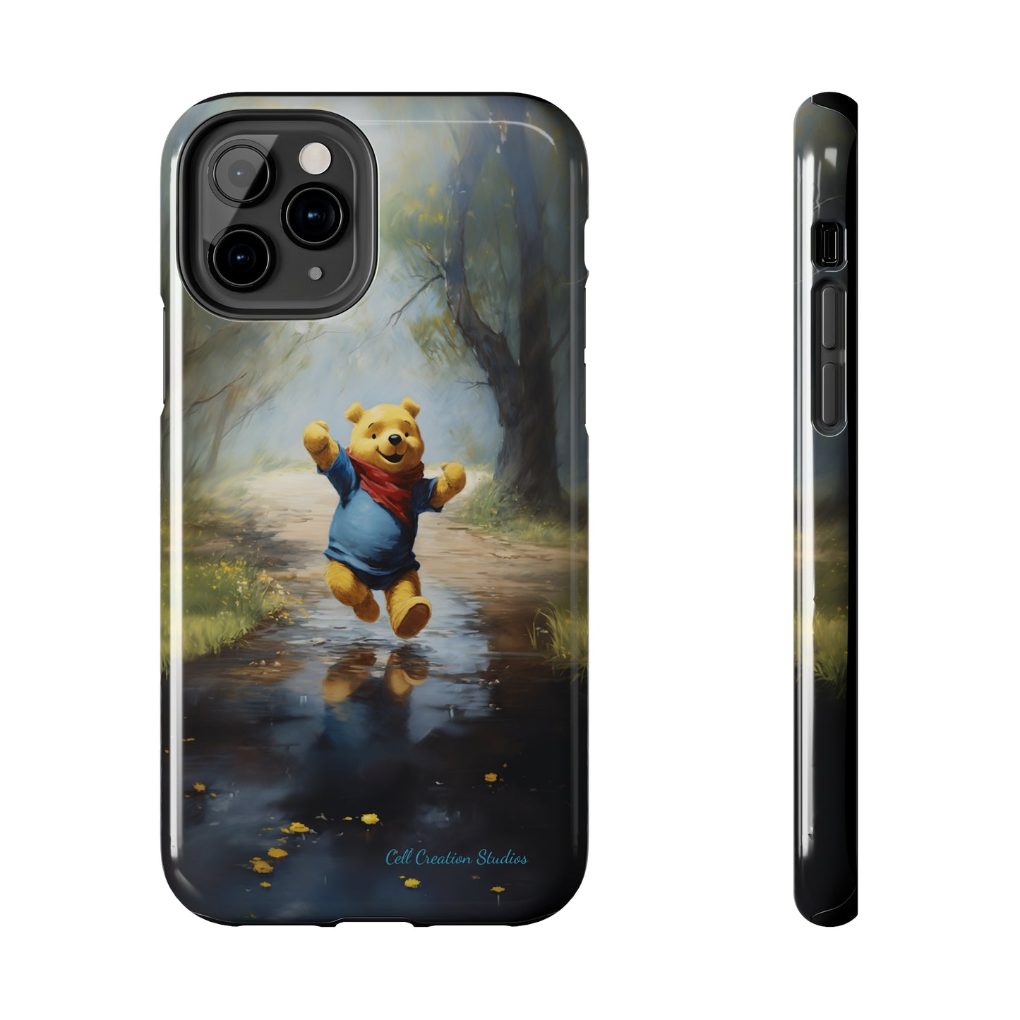 Introducing the "Winnie-The-Pooh Puddle Splash" Cell Phone Case – A Splash of Nostalgic Fun -Tough Phone Cases