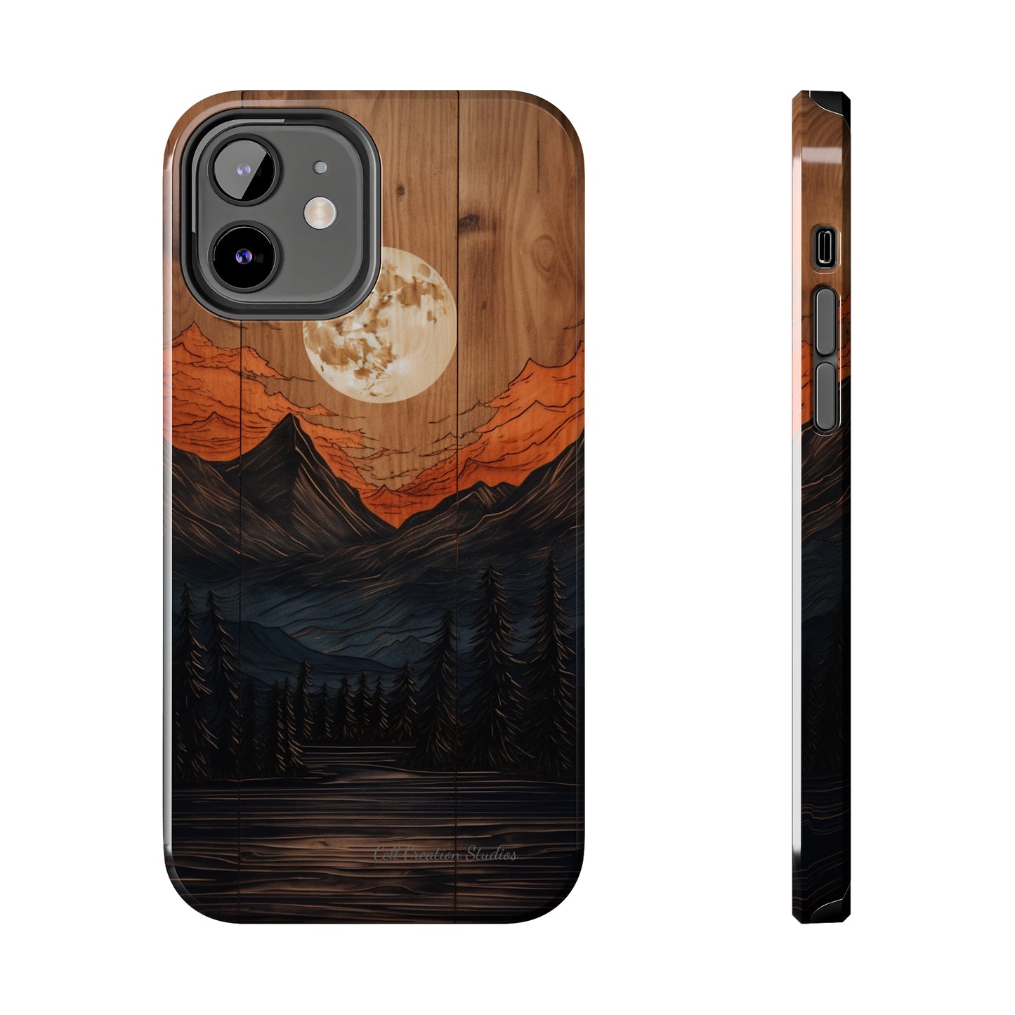 "Elevate Your Style with the Mountain Moonlight Phone Case" -Tough Phone Cases