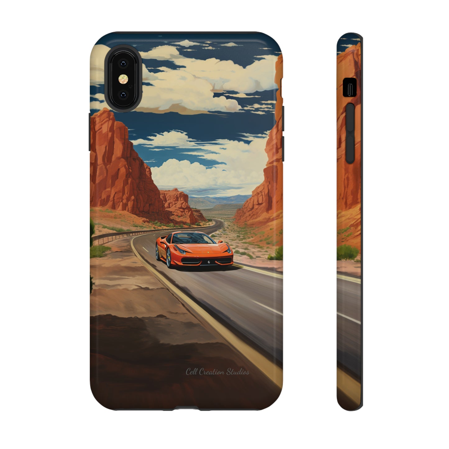 "Desert Racer Ferrari Edition" -Tough iPhone Cases