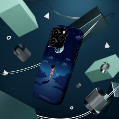 Introducing the "Moonlit Runner" Cell Phone Case – Embrace Adventure with a Captivating Lunar Design -MagSafe Tough Cases