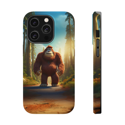 The "Trail Trekker" Bigfoot Cartoon Phone Case -MagSafe Tough Cases