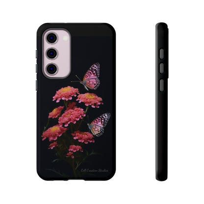 "Achillea Desert Eve Deep Rose & Butterfly" Phone Case -Tough Cases