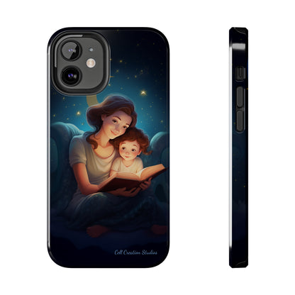 Introducing the "Bedtime Story Bliss" Cell Phone Case – Cherish Heartwarming Moments with Every Glance -Tough Phone Cases