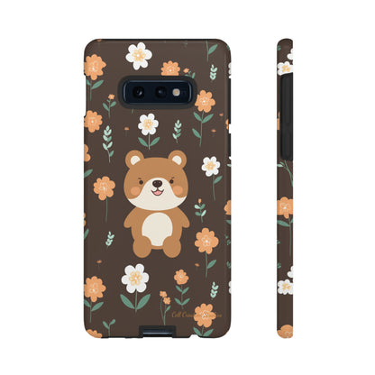 "Floral Bear Elegance" -Tough Phone Cases