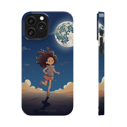 Introducing the "Moonlit Runner" Cell Phone Case – Embrace Adventure with a Captivating Moonlit Design -Slim Phone Cases