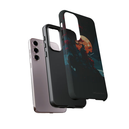 Introducing the "Moonlit Samurai Serenity" Cell Phone Case – Embrace Elegance and Strength -Tough Cases