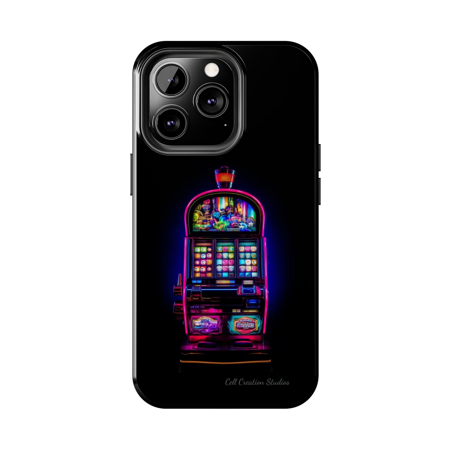 Introducing the "Vibrant Slot Frenzy" Cell Phone Case – Experience the Thrill of Colors and Luck -Tough Phone Cases