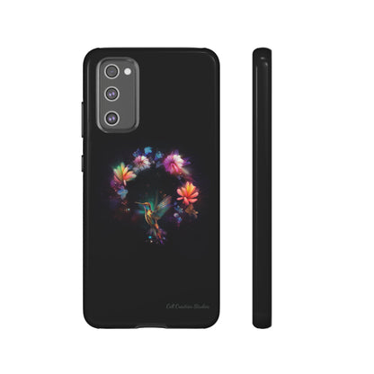 Introducing the "Floral Harmony Hummingbird" Cell Phone Case – Where Elegance Meets Nature -Tough Cases