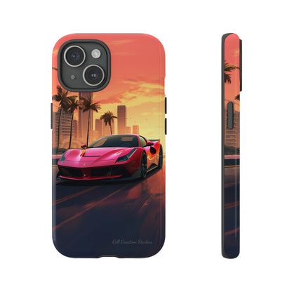 "Sunset Boulevard Ferrari Edition" -Tough iPhone Cases