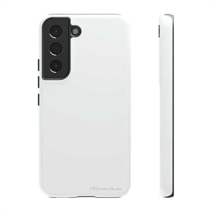 "Pure Elegance White" -Tough Samsung Phone Cases