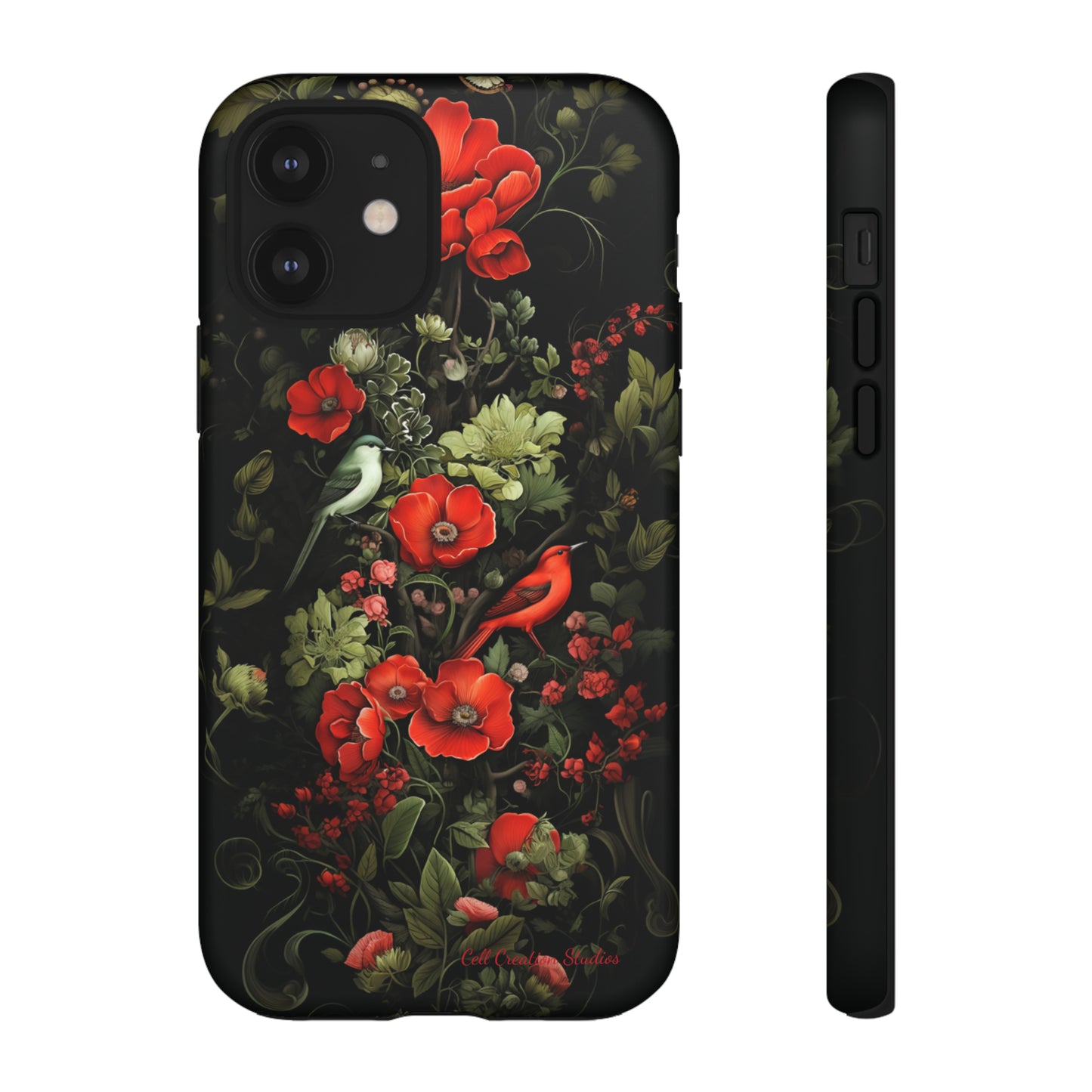 "Floral Serenade Elegance" -Tough iPhone Cases