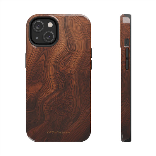 Introducing the "Natural Woodgrain" Cell Phone Case – Embrace Organic Beauty with Wood Pattern Design -Tough Phone Cases