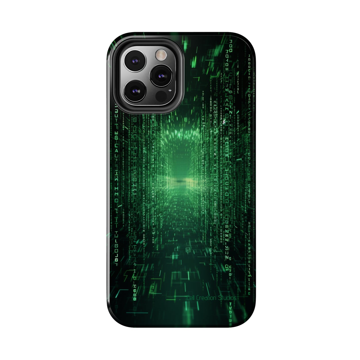 Introducing our "Digital Code Stream" Cell Phone Case – where style meets technology for your device's protection -Tough Phone Cases