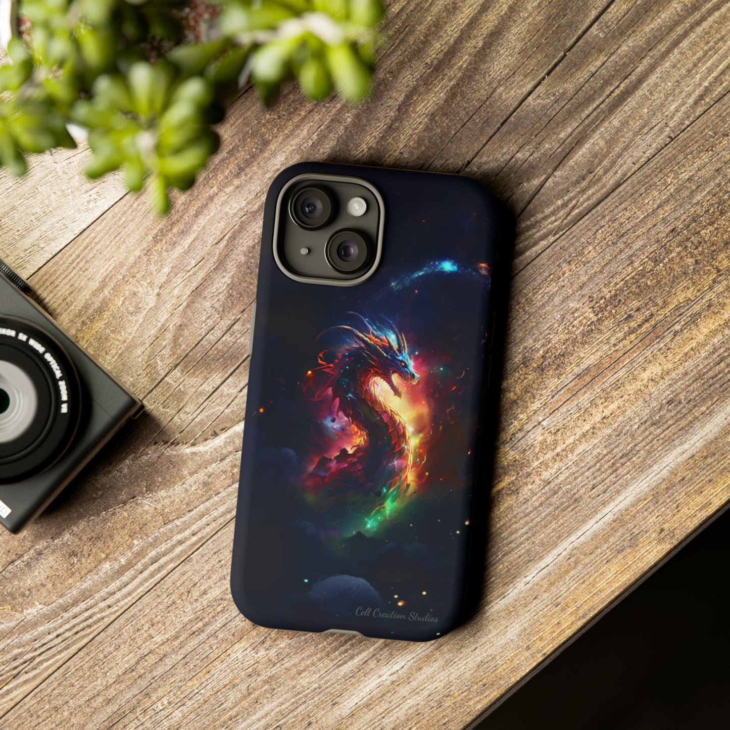 "Cosmic Dragon Unleashed" -Tough iPhone Cases