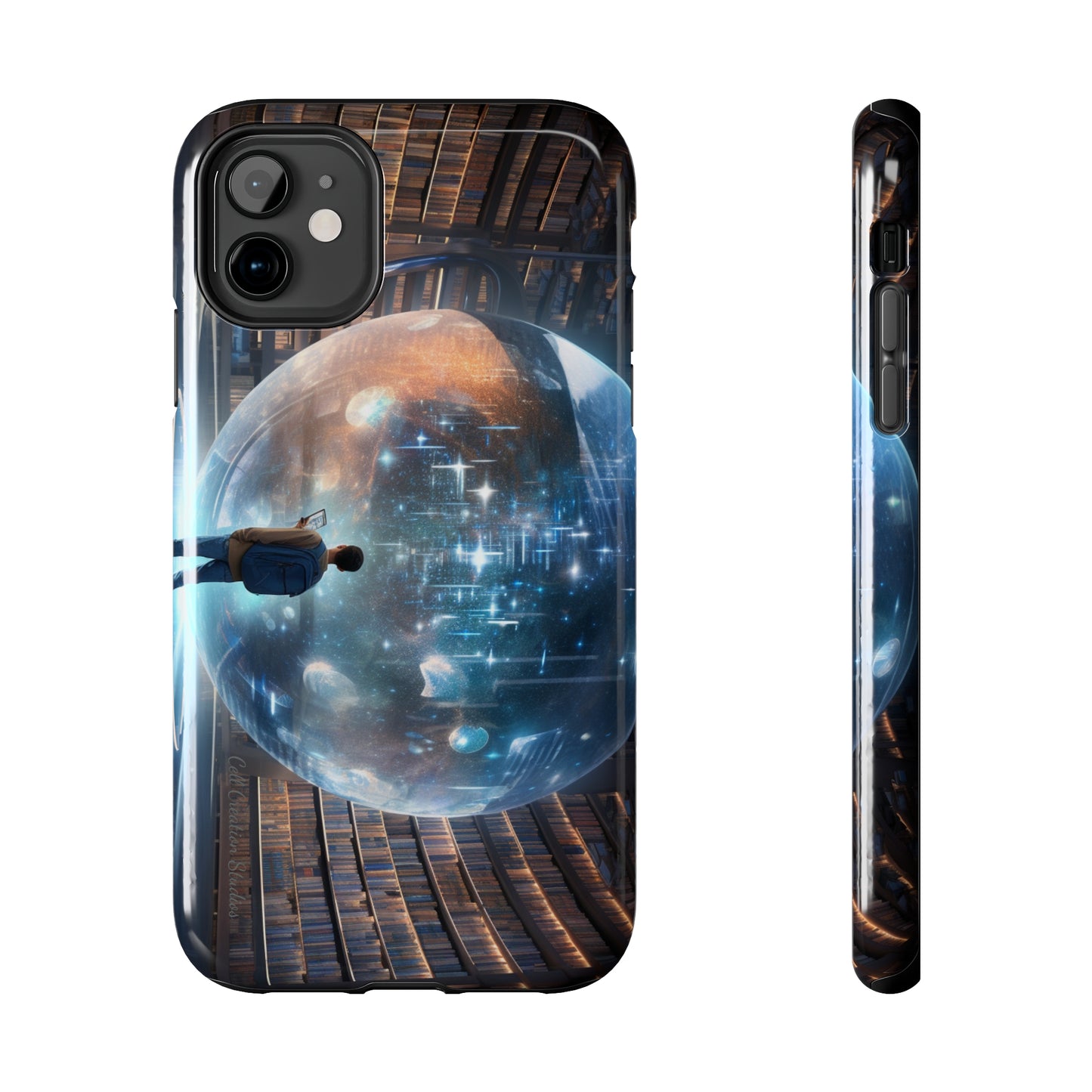 Introducing the "Library Luminary" Cell Phone Case – Where Knowledge Meets Mystery -Tough Phone Cases