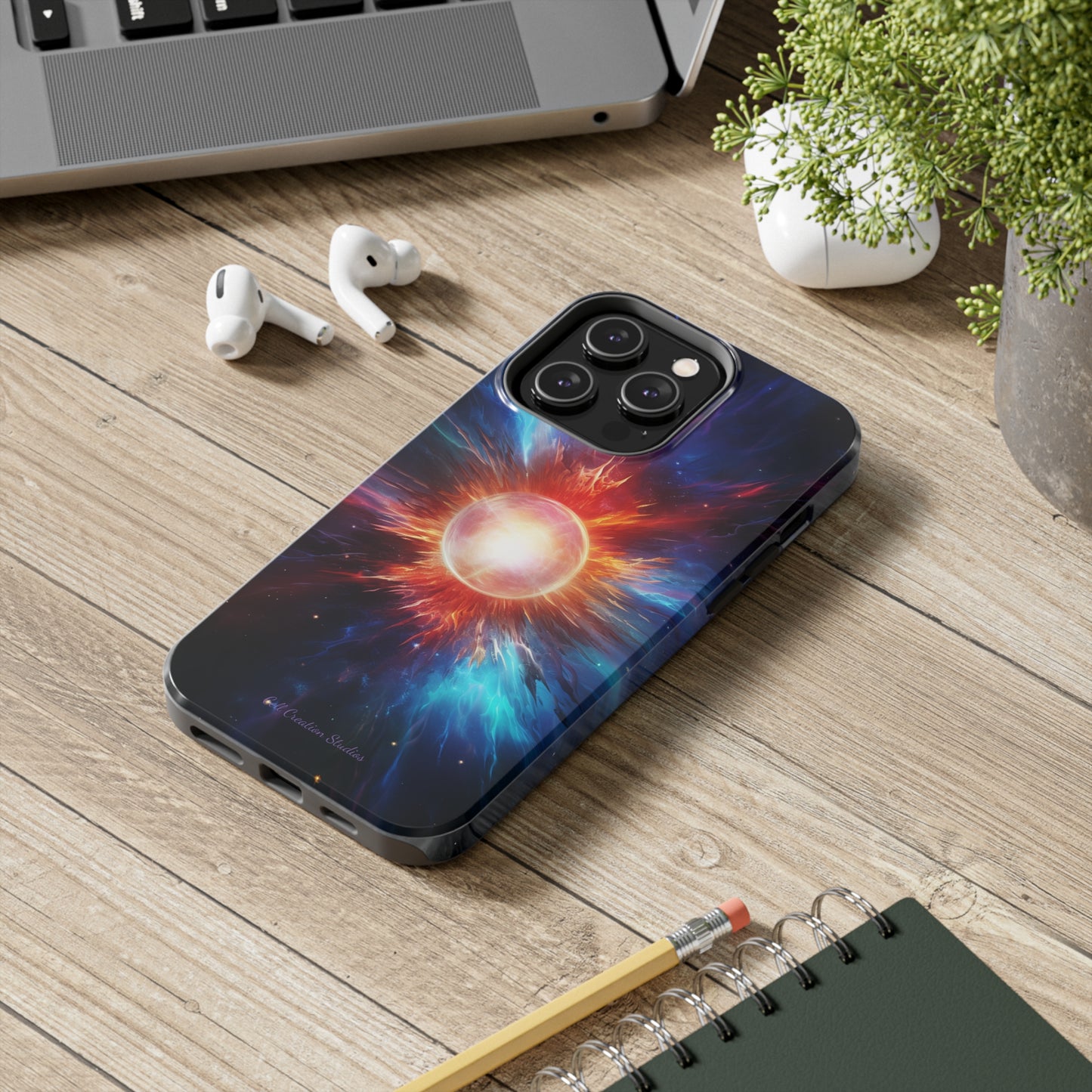 Introducing the "Stellar Cataclysm" Cell Phone Case – Capture the Cosmic Drama of a Neutron Star Explosion! -Tough Phone Cases