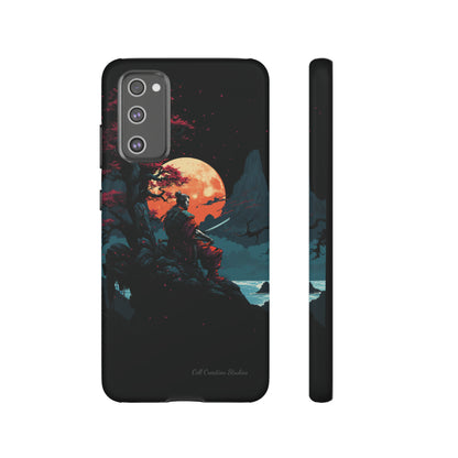 Introducing the "Moonlit Samurai Serenity" Cell Phone Case – Embrace Elegance and Strength -Tough Cases