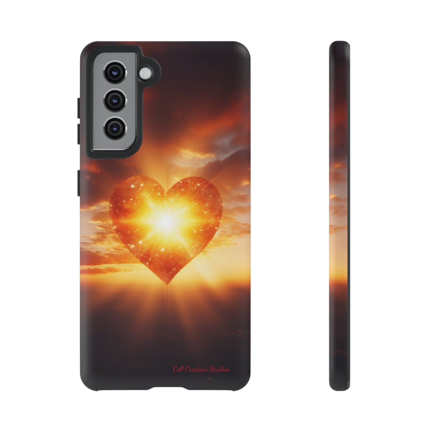 Introducing the "Sunlit Heart" Cell Phone Case – Embrace Love and Radiance -Tough Cases