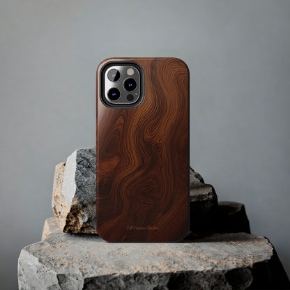 Introducing the "Natural Woodgrain" Cell Phone Case – Embrace Organic Beauty with Wood Pattern Design -Tough Phone Cases