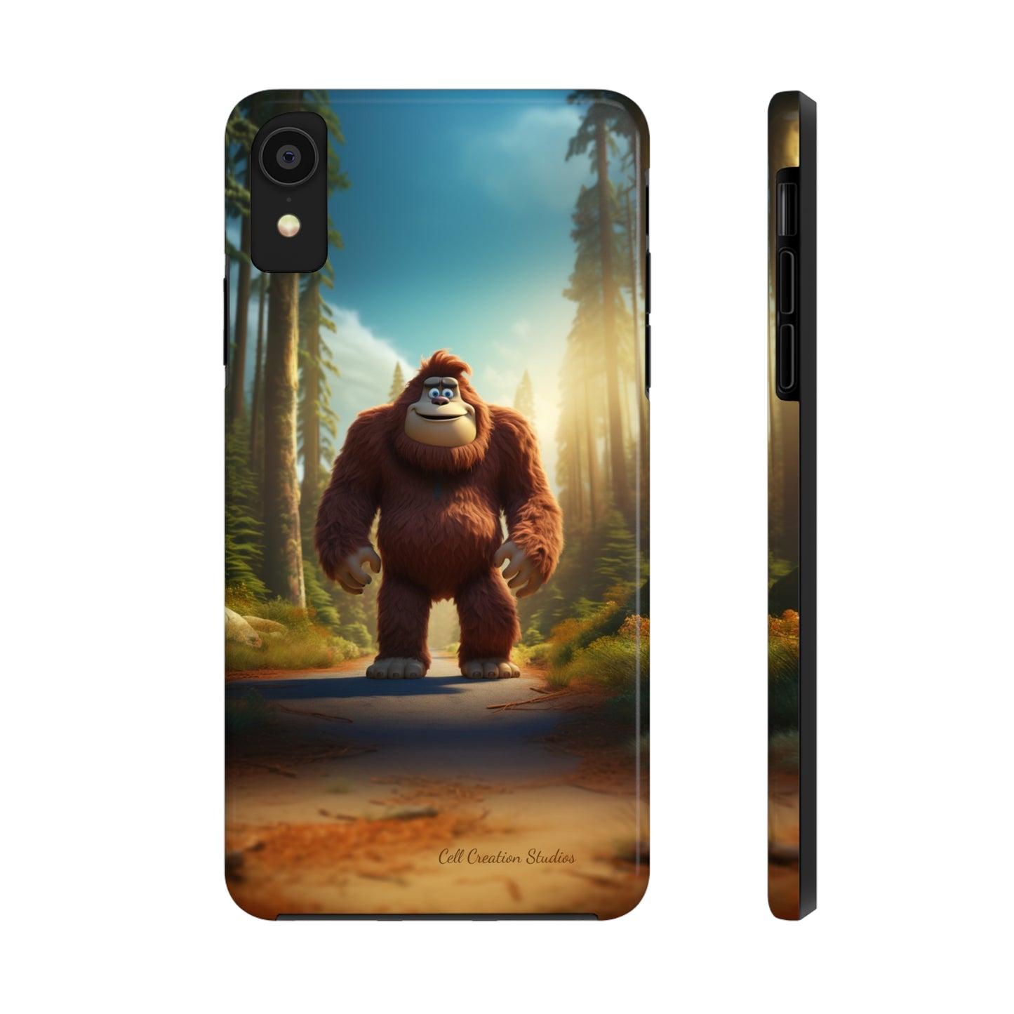 The "Trail Trekker" Bigfoot Cartoon Phone Case -Tough Phone Cases