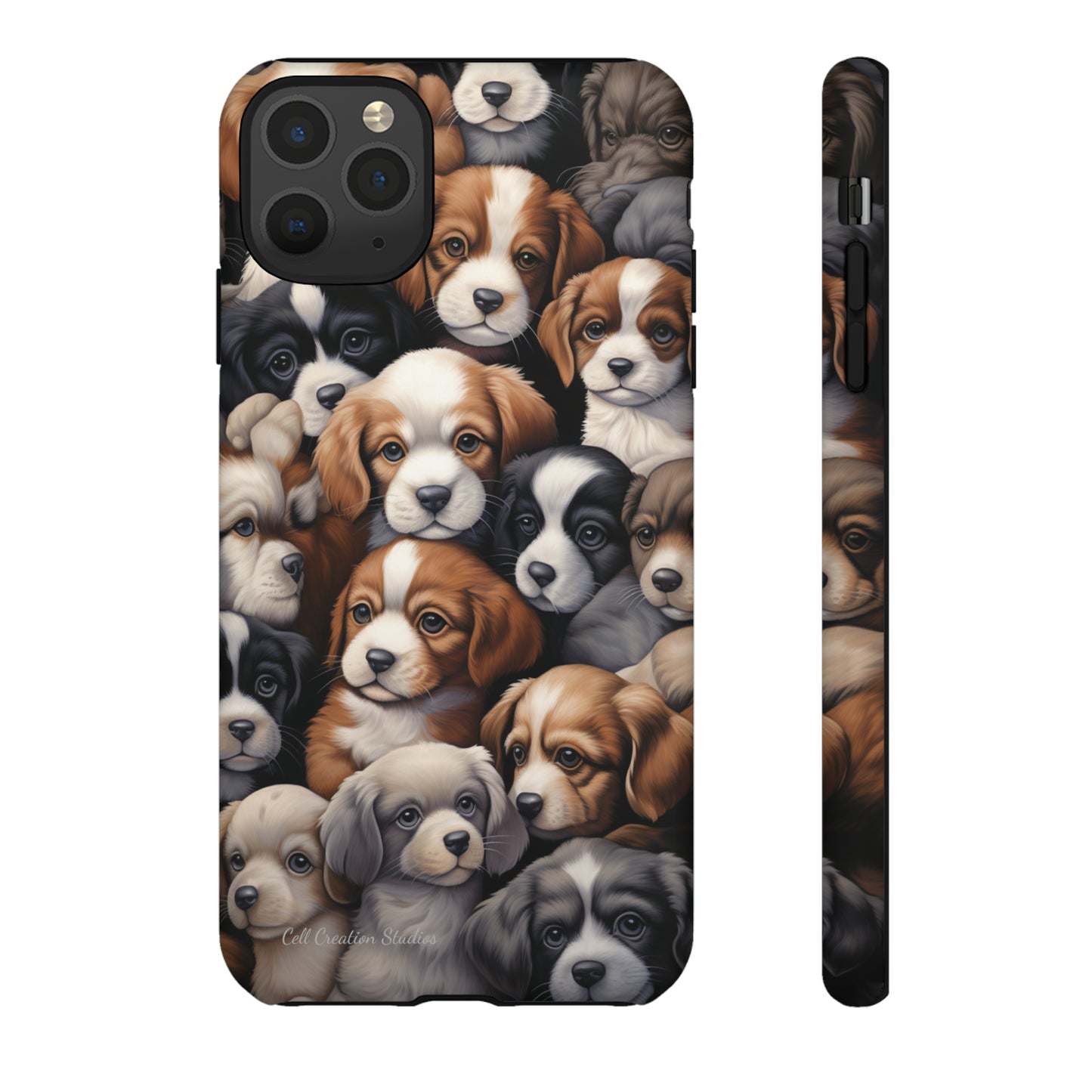 "Puppy Pile" Cuddles Phone Case -Tough Cases