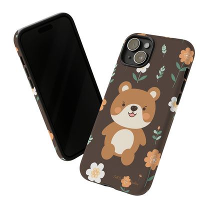 "Floral Bear Elegance" -Tough Phone Cases