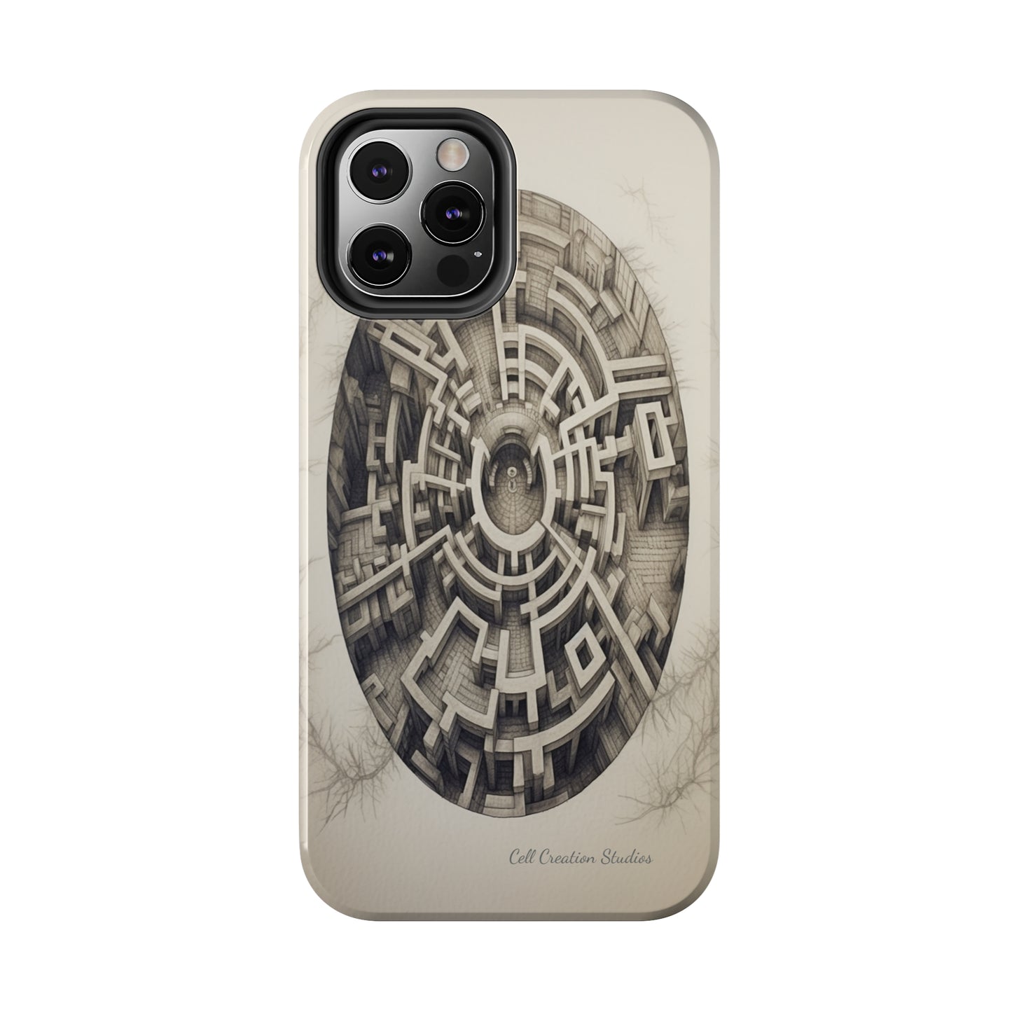 "Discover the Mystery: Maze-Inspired Cell Phone Case" -Tough Phone Cases