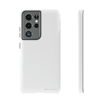 "Pure Elegance White" -Tough Samsung Phone Cases