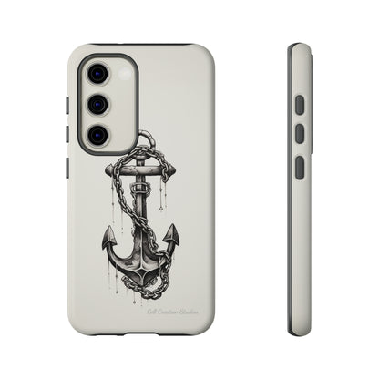 "Nautical Elegance Anchor" -Tough Samsung Phone Cases