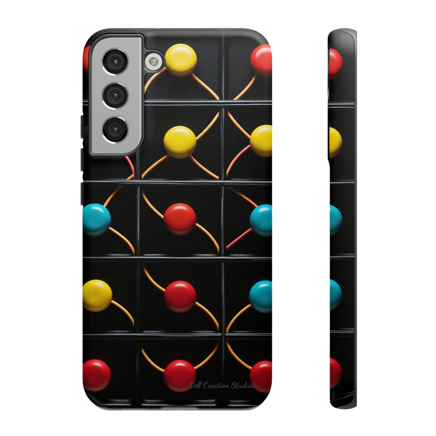 "Vibrant Spheres Fusion" -Tough Phone Cases