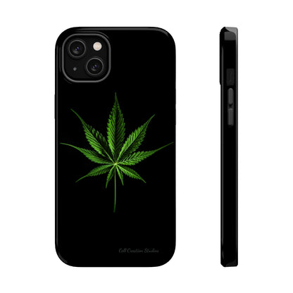 "Cannabis Chic" Marijuana Leaf Phone Case -MagSafe Tough Cases