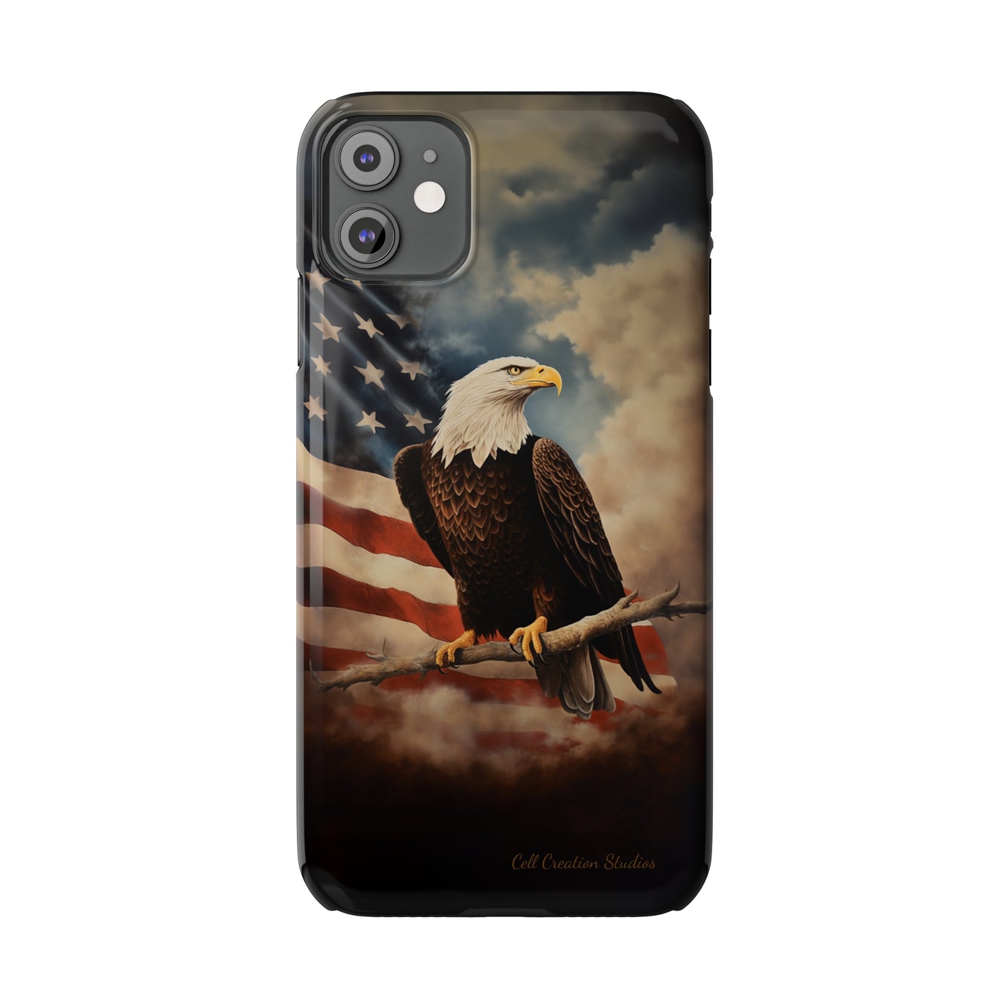 Introducing the "Eagle's Majesty" Cell Phone Case – Soar with American Pride -Slim Phone Cases