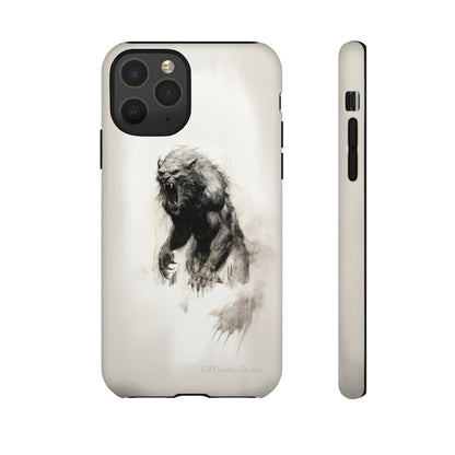 "Moonlit Shadow" Werewolf Sketch Cell Phone Case -Tough Cases