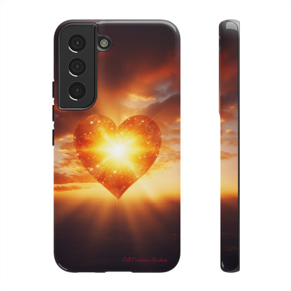 Introducing the "Sunlit Heart" Cell Phone Case – Embrace Love and Radiance -Tough Cases