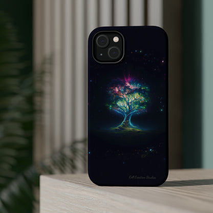 Introducing the "Holographic Tree of Life" Cell Phone Case – A Visionary Blend of Art and Technology -MagSafe Tough Cases