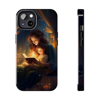 Introducing the "Bedtime Story Bliss" Cell Phone Case – Cherish Heartwarming Moments with Every Glance -Tough Phone Cases