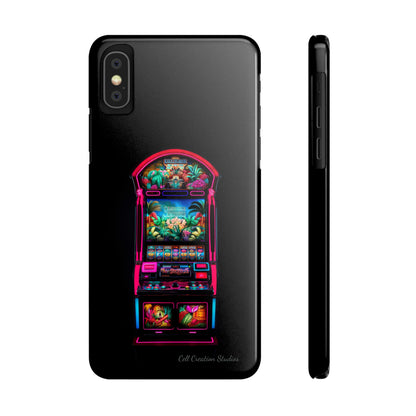 Introducing the "Vibrant Slot Frenzy" Cell Phone Case – Experience the Thrill of Colors and Luck -Slim Phone Cases