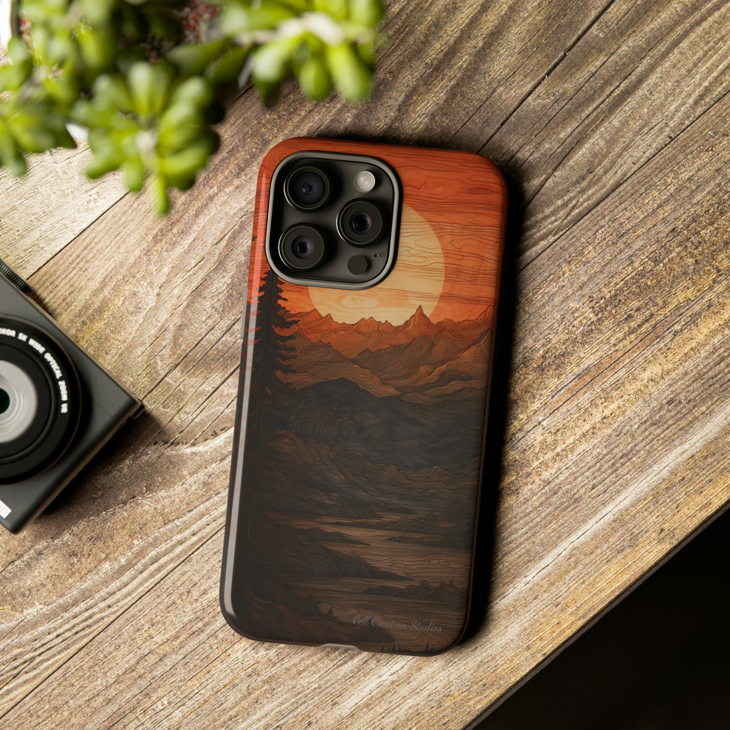 The "Sunset Mountains" Phone Case -Tough Cases